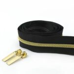 YKK Nylon Zipper Slider Gold Puller with Zipper