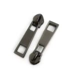 YKK Nylon Zipper Slider Gun Metal Puller